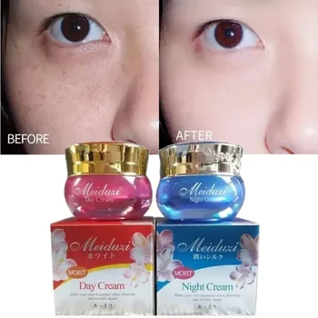 Original MEIDUZI Skin Care Pigment Skin Whitening Brighten Anti-speckle Removing Dark Spot Correction Firm Set Day Night Cream