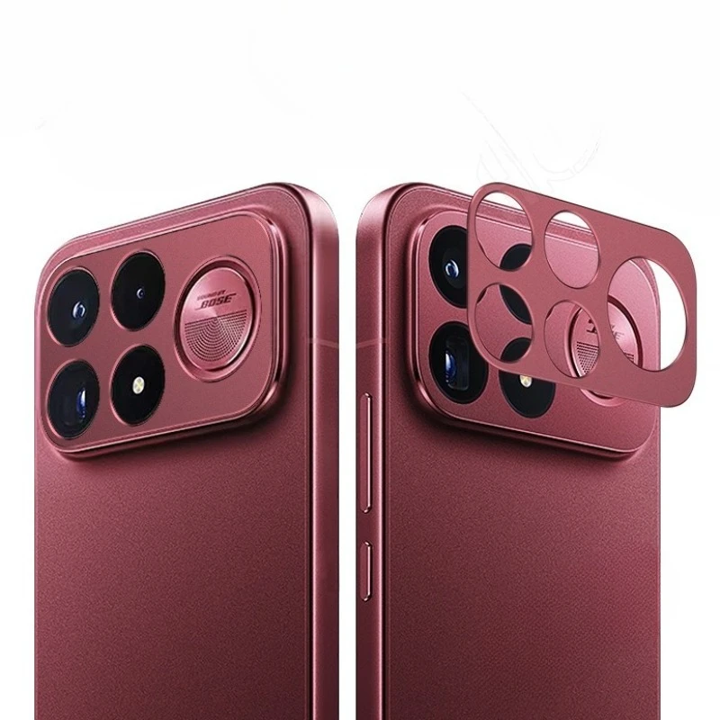 Aluminum Alloy Metal Cover Camera Lens and Screen Protectors with Protective Back Film
