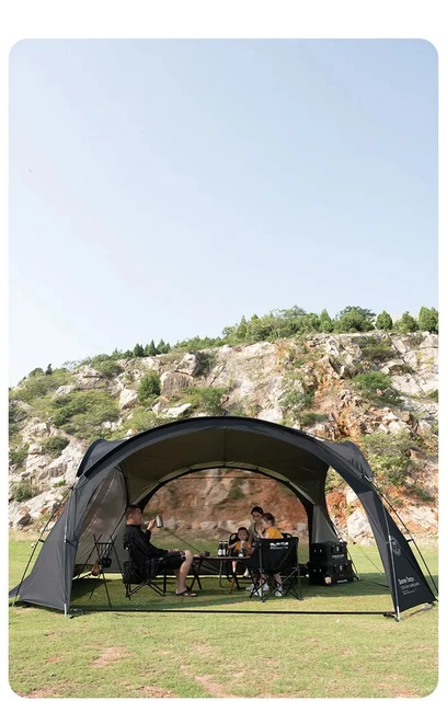 Shinetrip-屋外キャンプドームテント,シルバーコーティングされた