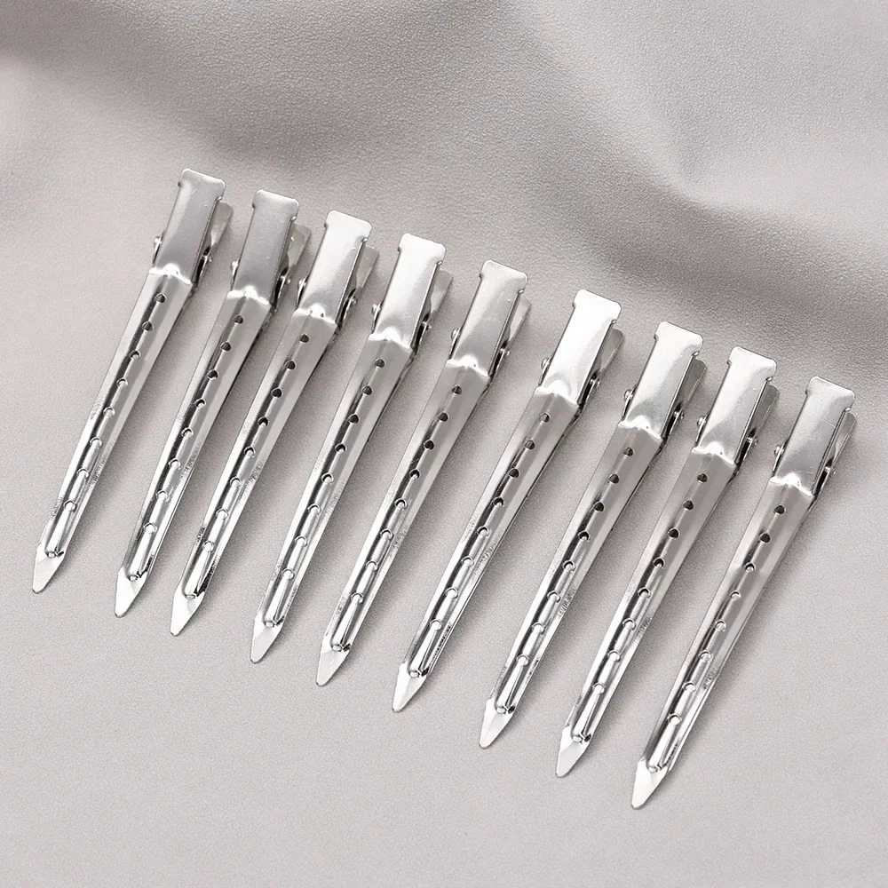 thumbnail image 1 of 1/20 piezas pinzas de pelo de Metal para niñas, tocados profesionales, herramientas de estilismo para peluquería, tocados esponjosos DIY, pasadores fijos de salón de 8,5 cm, 1 of 5