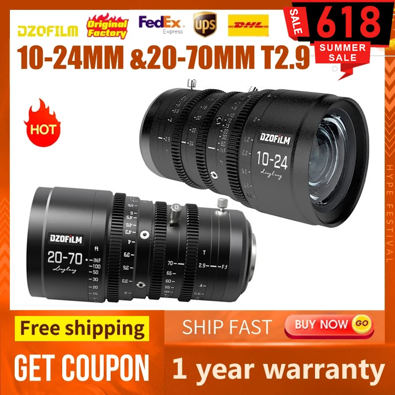 DZOFILM Linglung 20-70mm T2.9　ズームレンズ Lensrentals.com - Rent a DZOFilm LingLung 20-70mm T2.9 Parfocal