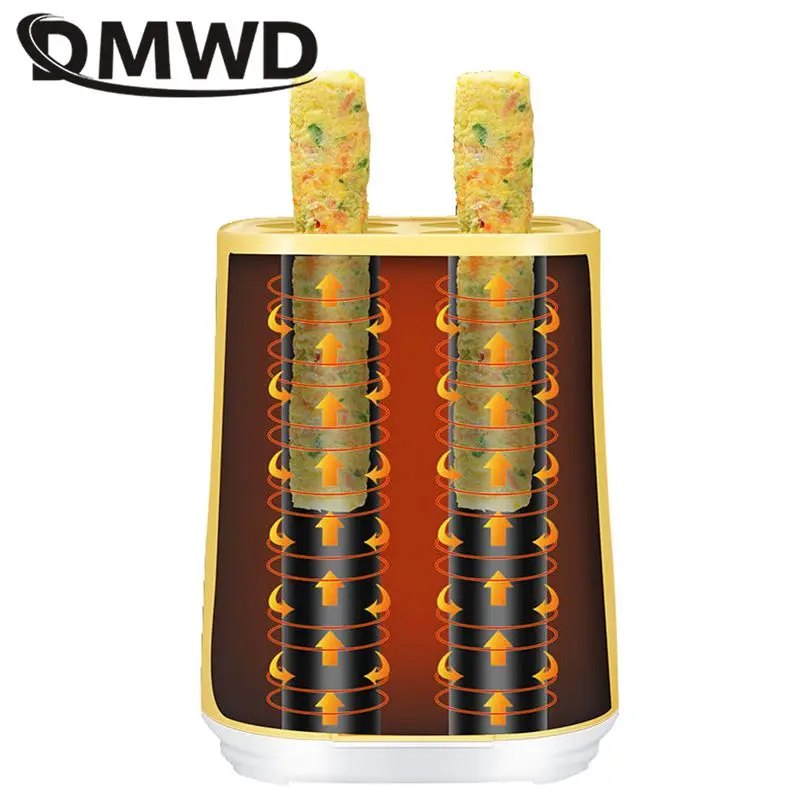 110V 220V Electric Egg Roll Maker Automatic Rising 4 holes Non-stick Omelette roll maker Sausage Machine breakfast Cooking Tools 3