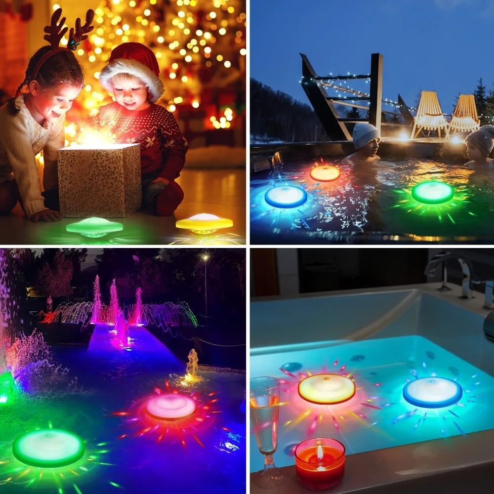 Description Picture 6 of itemFountain Light Multi Color Led Floating Lights 7 Color Changing Swimming Pool Lamp Waterproof Water Drift Lamp Wedding Party