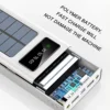 30000Mah-12000Mah Large Capacity Portable Charger Solar Power Bank Built-In 5 Outputs and 3 Inputs Cable for Mobile Phone Audio 5