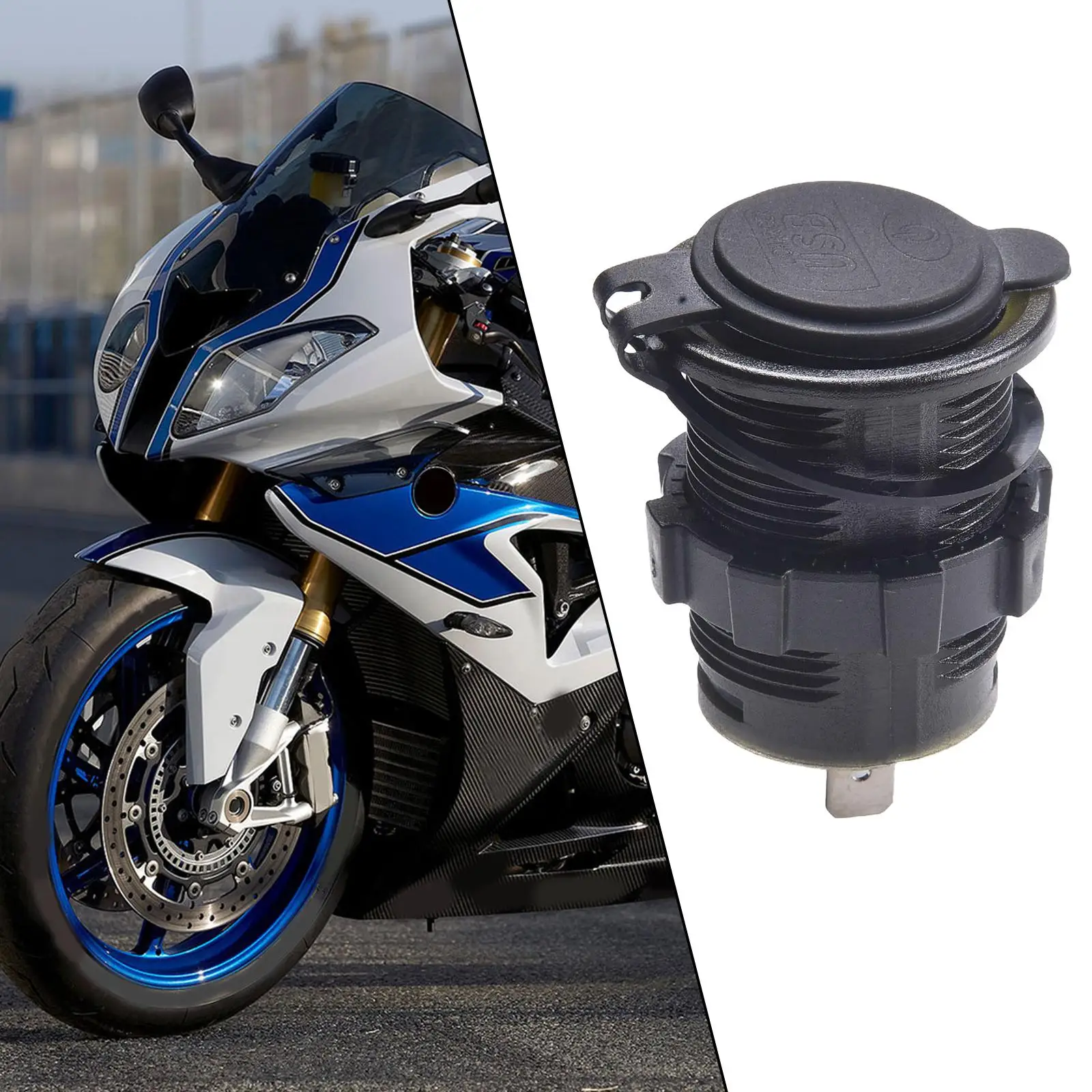 

Car 36V-108V Dual USB Quick Charge Socket Outlet Waterproof Electric With Switch Electric Motorcycle USB Mobile Phone Charger