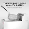 OT71 Commercial LPG 6L/6+6L Gas Deep Fryer with Fry Basket Stainless Steel Countertop for French Fries Fried Potato Chicken 2