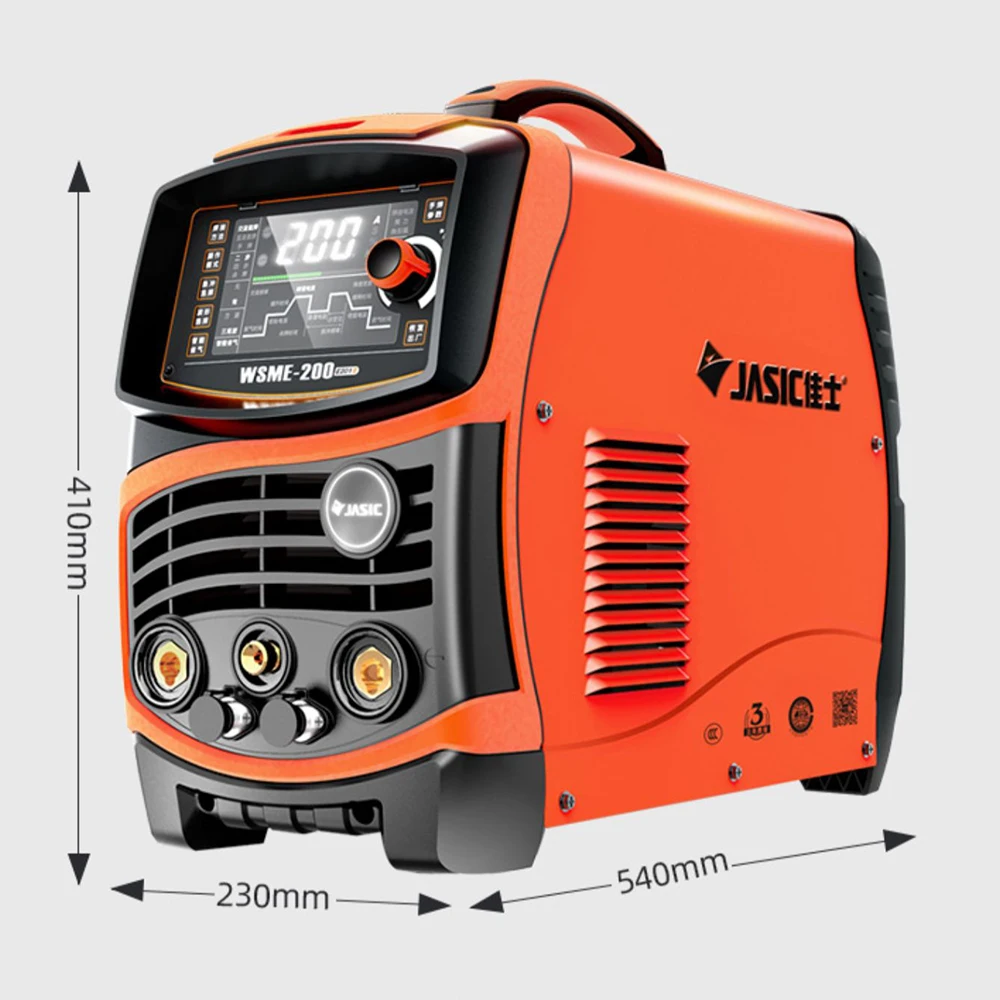 ¡Soldadura de Alta Calidad y Eficiencia! JASIC Soldador de Arco de Argón WSME-200, Inversor Digital AC DC, AC 220V, IGBT