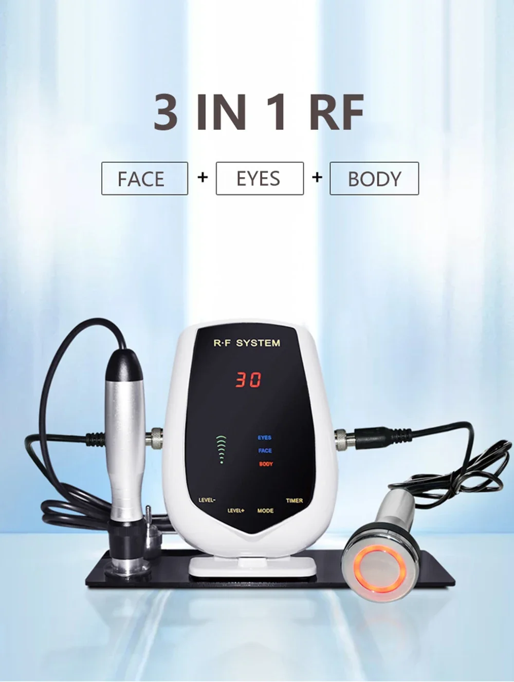 NubianCenter 3-in-1 RF Skin Tightening System – Face, Eye & Body Rejuvenation Machine