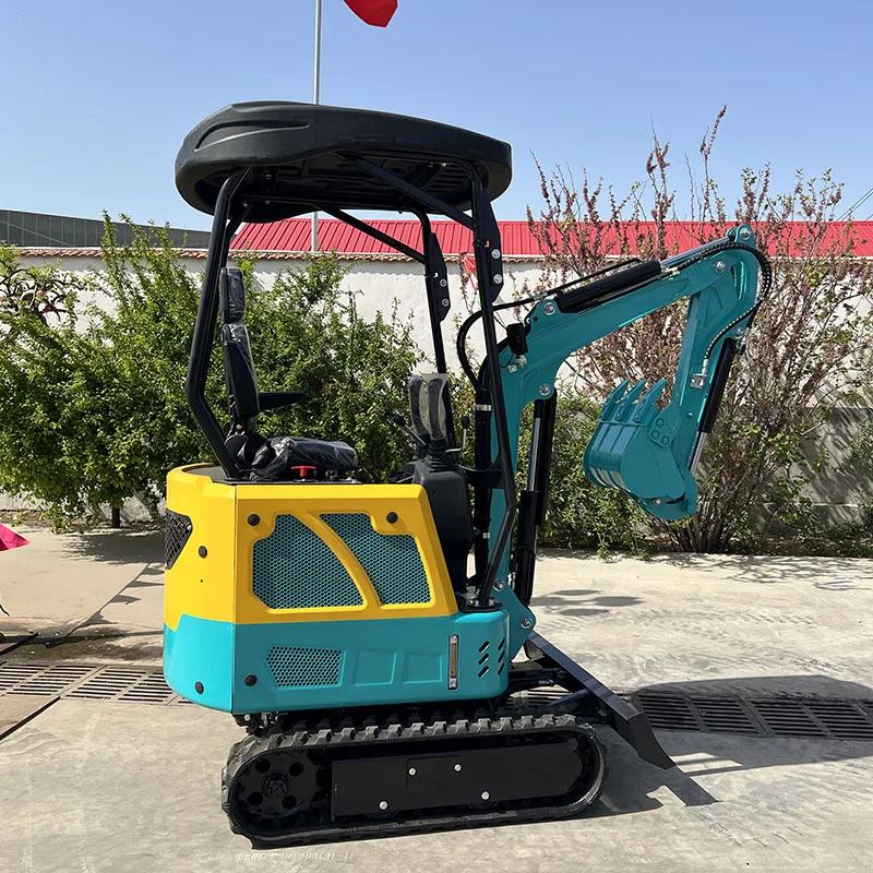 Escavatore Cingolato Idraulico 26Hp Motore Di Grande Potenza 1.5 Ton Mini Escavatore Bagger Ht15 Ht17