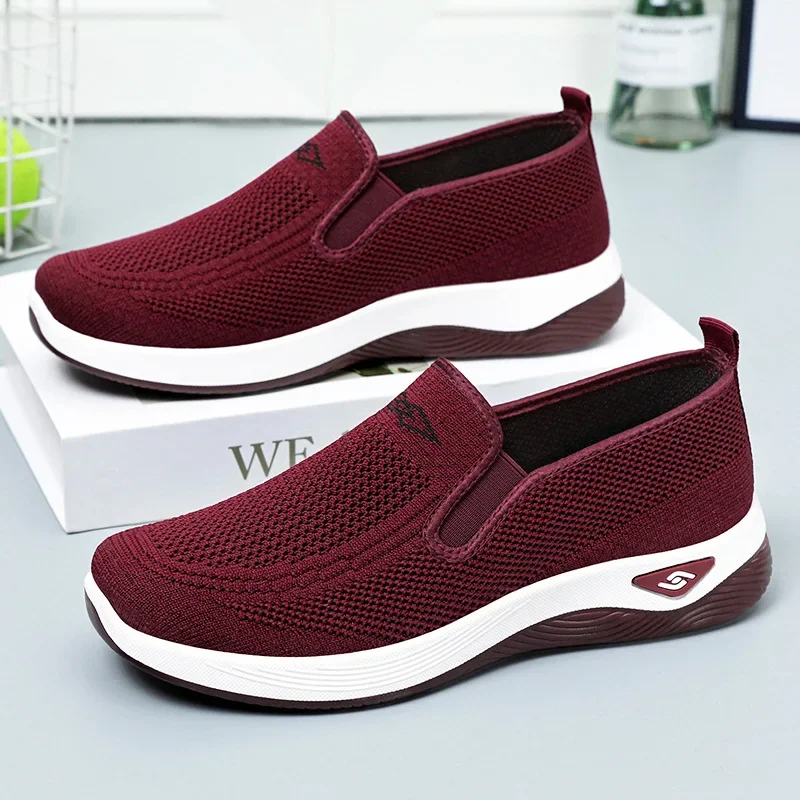 2024 Spring New Women's Cloth Shoes High Quality Women's Sports Flats Loafers Plus Size Walking Flats Women's 4