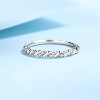 Full Moissanite Ring 925 Sterling Silver with 18K Gold Plated Diamond Engagement Wedding Bridal Band Jewelry For Women 3