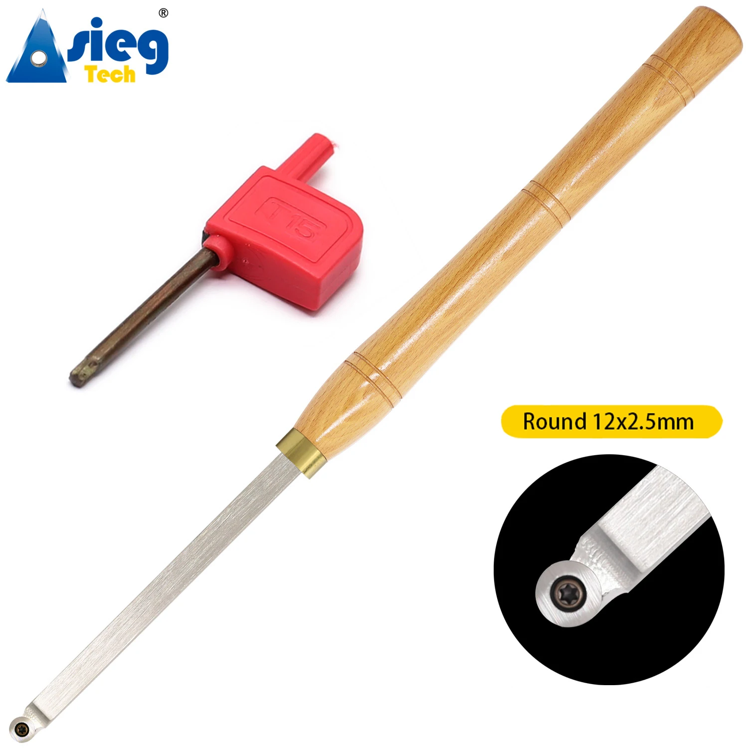 Carbide Tipped Wood Turning Chisel Diamond Round Square Insert Lathe