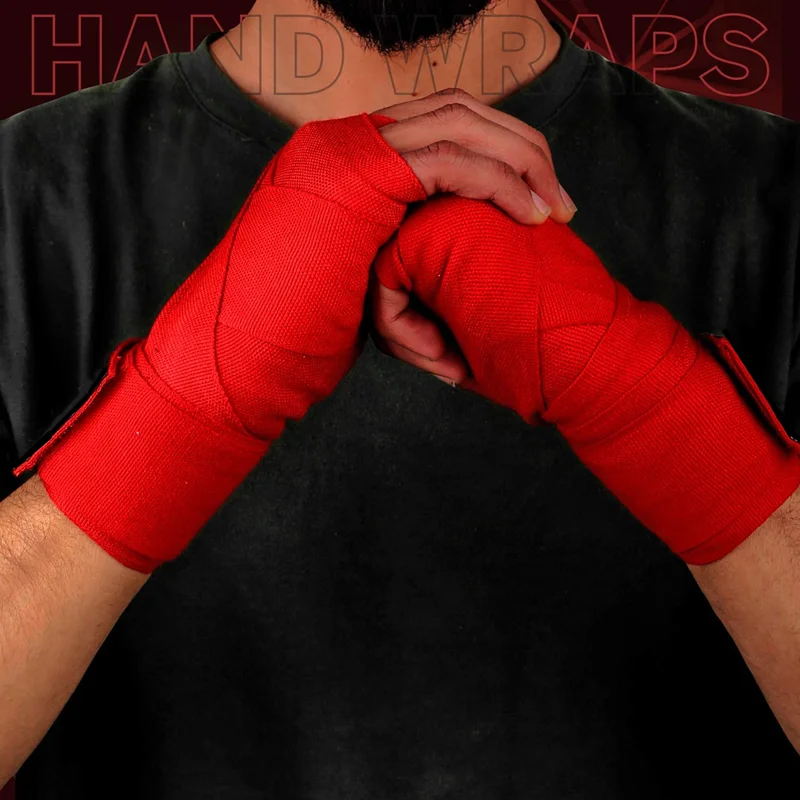 Bandages de boxe en coton avec fermeture extra large, gants intérieurs pour  hommes, femmes et enfants, MMA, Muay Thai, Taekwondo - AliExpress