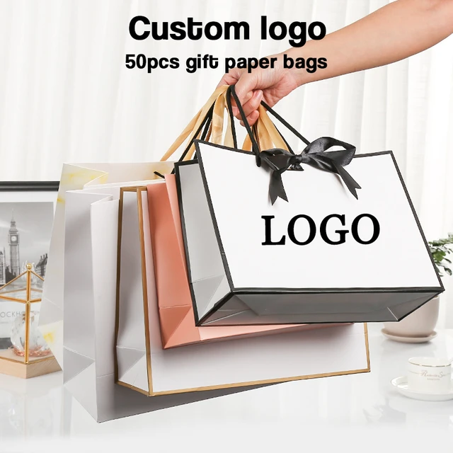 Design Packaging Luxury Texture Paper Scarves Clothing Gift Bags