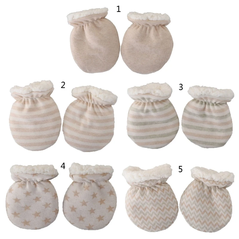 

Новые принадлежности для рук для младенцев, перчатки против царапин для мальчиков и девочек, варежки для рук для новорожденных