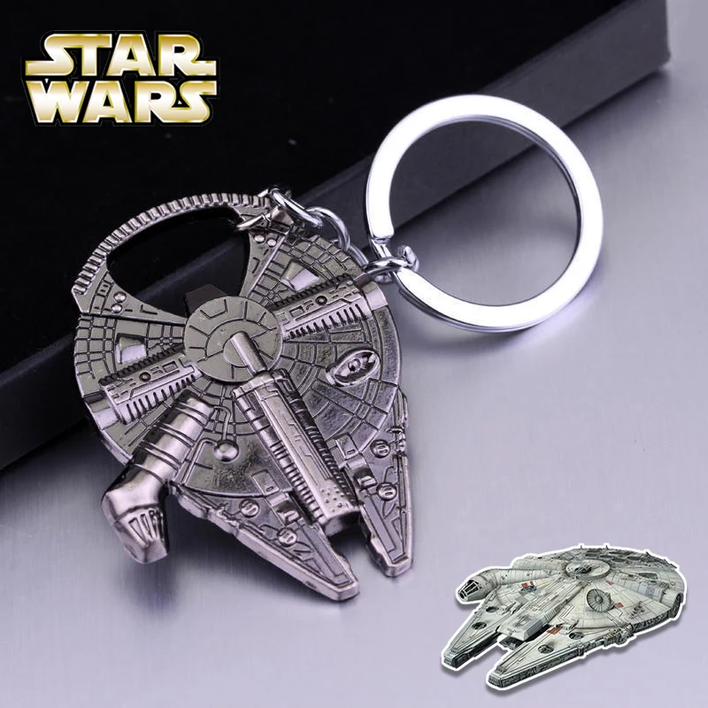 Star Wars Millennium Falcon Apribottiglie In Metallo Portachiavi Multifunzionali Portachiavi Creativo Portachiavi Ciondolo Bigiotteria All'Ingrosso