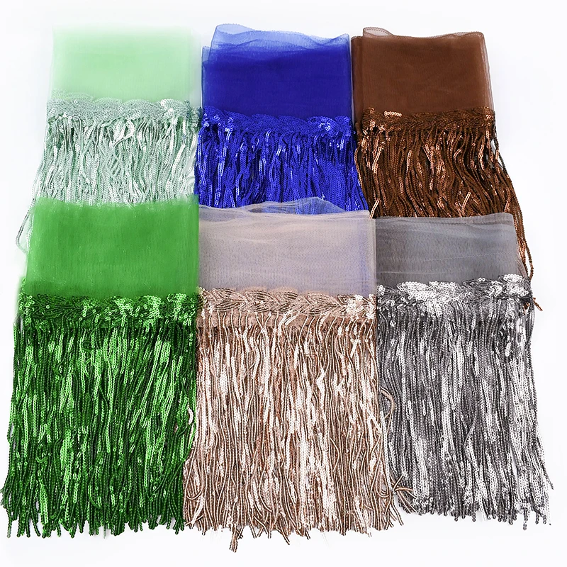Suede Tassel Velvet Trim with Rivet and Diamond Fringe for DIY Garment Decoration