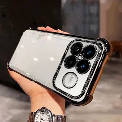 Shockproof Airbag Full Protection TPU Soft Case - Durable Protective Cover s Coque for Poco F8 ultra (Black)