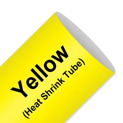 Heat Shrink Tube - 6mm (Black on Yellow)
