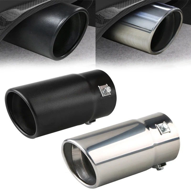 Car Exterior Exhaust Tail Muffler Tip Pipes 70mm inlet 76mm outlet