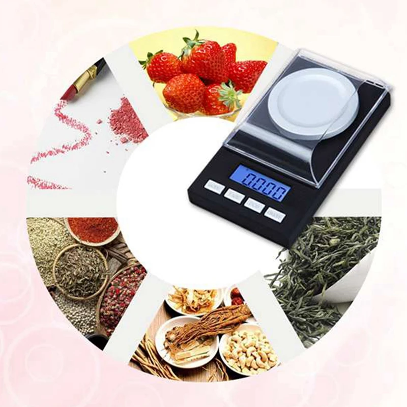 정밀 전자 체중계 디지털 체중계 포켓 체중계, 50G 보정 무게추 LCD 디스플레이, 50G, 0.001G