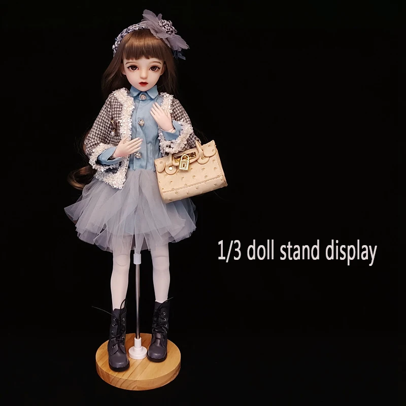 1/3 1/4 1/6 1/8 Supporto In Legno Massello Per Bambole - Foto 4