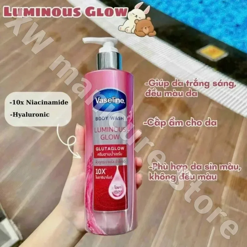 10x Glutamic Acid Shower Gel Moisturizes Smoothes and Delicate Skin Brightens Skin Tone Improves Dry and Flaky 425ml