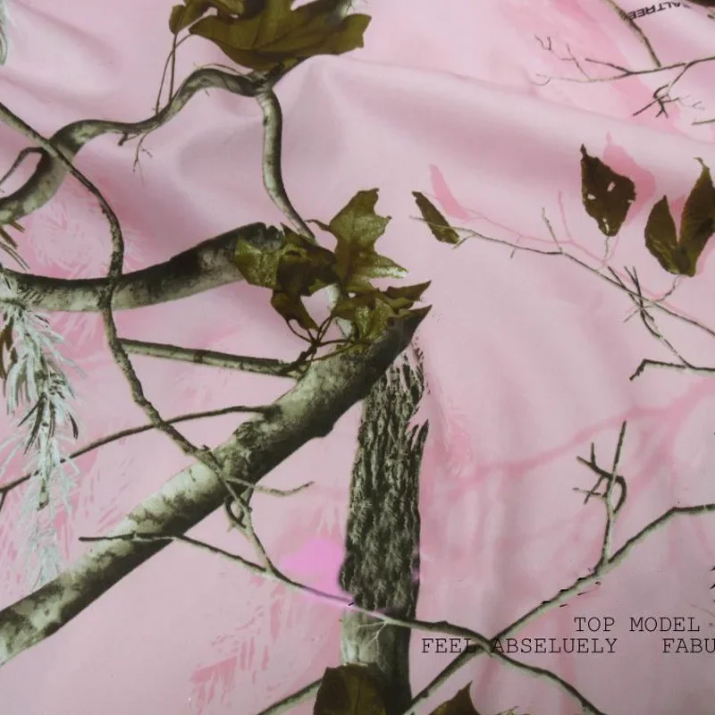 Pink Bionic Camouflage Fabric Making Equipment Hidden Sunshade 1.5m Width Hunting Accessories Tactical Gear Sewing Telas Sports