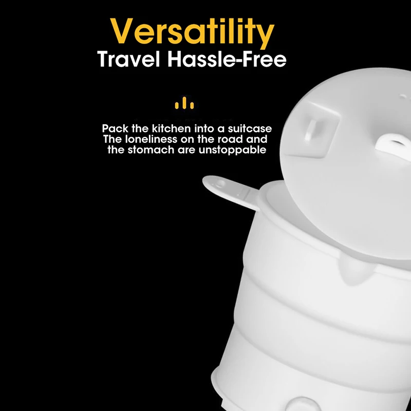 وعاء سيليكون محمول متعدد قابل للطي للسفر ، إبريق س...