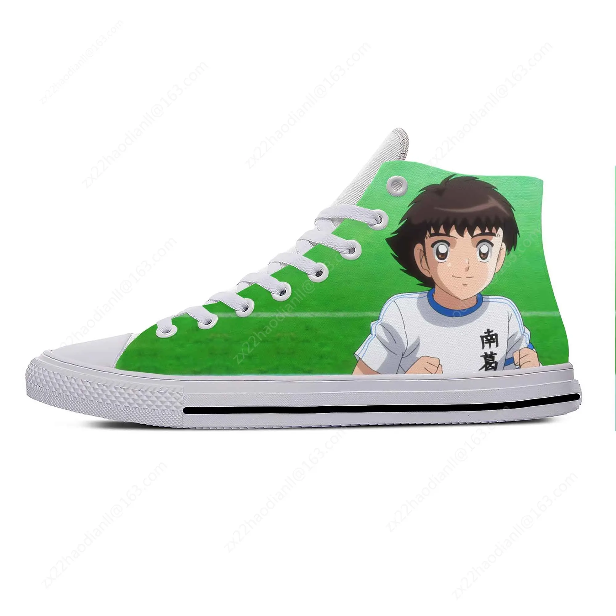 Anime Cartoon Manga Captain Tsubasa Ozora Tsubasa Casual Cloth Shoes High Top Lightweight Breathable 3D Print Men Women Sneakers