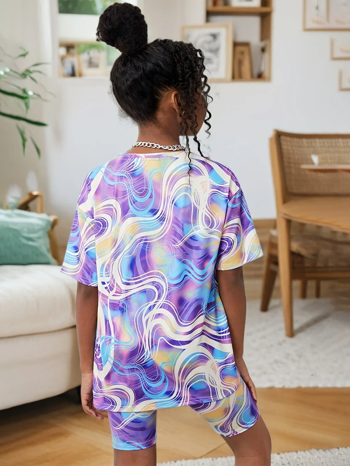 Girls Tie-Dye Shorts Set 2