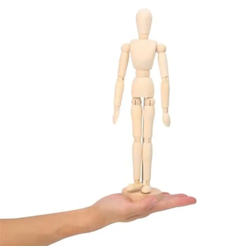 A95G 5팩 아트 피규어 모델-12인치 나무 마네킹, 스케치, 페인팅 및 포즈 조정이 가능한 그림용 유연한 마네킹