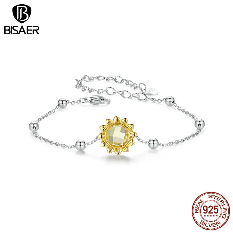 925 Sterling Silver Sun Flower Charm With Siam Red CZ – Fits 3mm European Bracelets - View #9