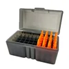 50 Rounds Flip-Top Rifle Ammo Box Tactical Rifle Cartridge Storage Case Ammo Can for 5.56x45/.17/.222/.223/204 Rug Caliber 1