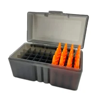 50 Rounds Flip-Top Rifle Ammo Box Tactical Rifle Cartridge Storage Case Ammo Can for 5.56x45/.17/.222/.223/204 Rug Caliber 1