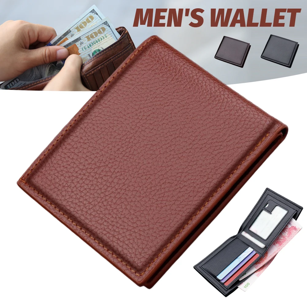 

Men's Short Wallet With Zipper Horizontal Purse Holds Driver's License Vintage Male's Handbags Casual Portefeuille Homme