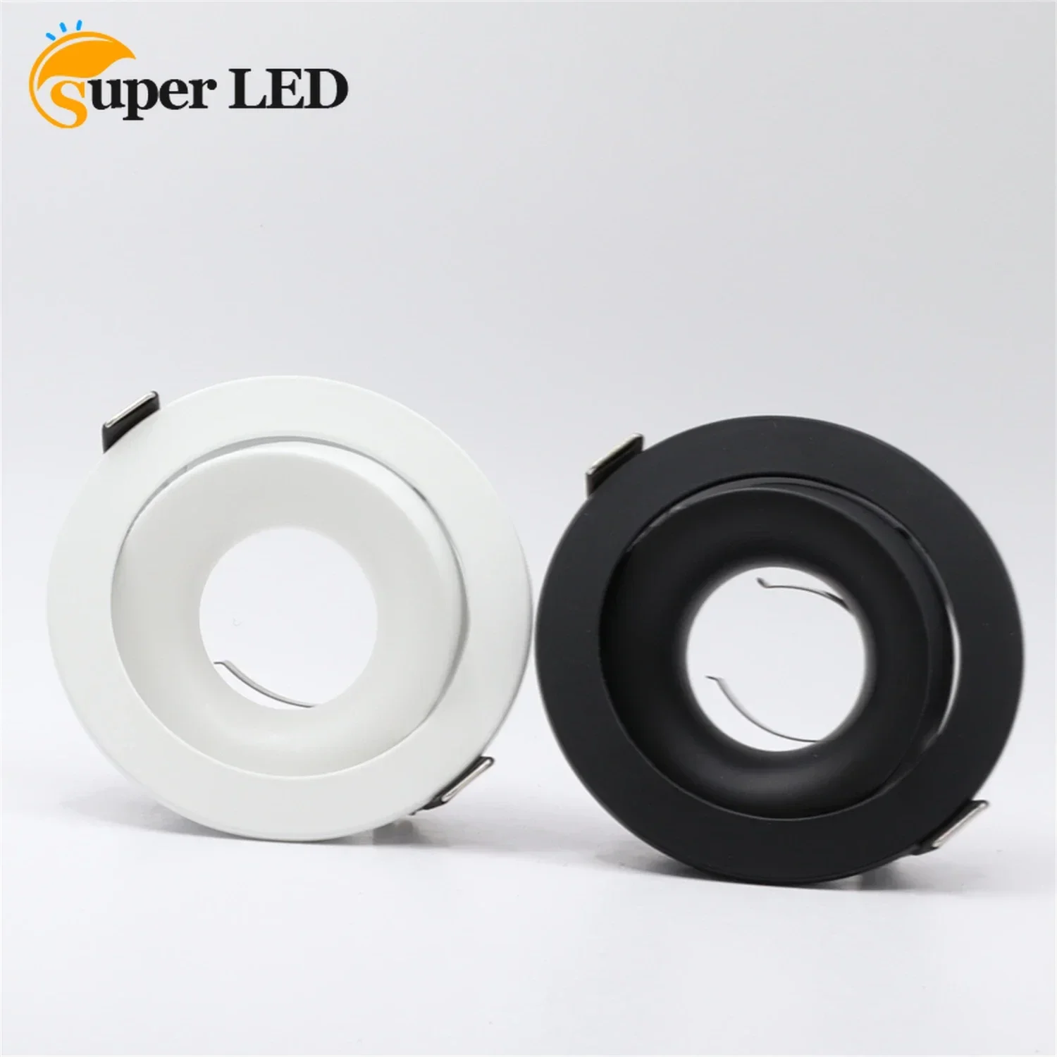 

Round Recessed Ceiling Mount Downlight Frame Bracket LED MR16/GU10 Lamp Socket Holder Base Spot Lighting Fitting Fixture