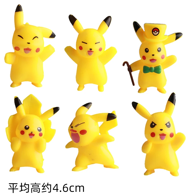 Anime Peripheral Cake Decorations Pokemon Elf Cake Decorative Ornaments  Pikachu Children's Birthday Party with Topper for Baking