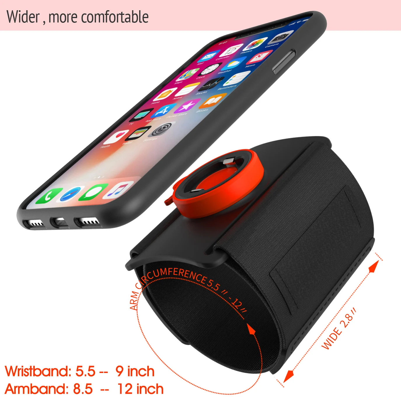 Outdoor Wristband Armbands Phone Holder Running Climbing Fitness Arm Band Wrist Case Stand Lock for iPhone Xiaomi Men Women