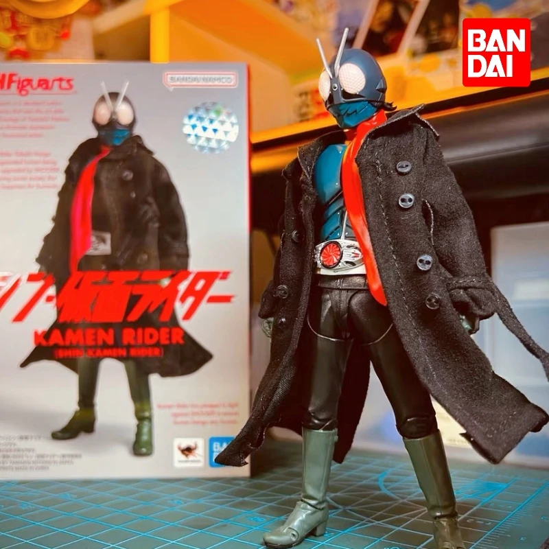 

Original Bandai Spirits S.h.figuarts Shf Shin Kamen Rider No. 1 Coat Anno Hideaki Anime Figure Model Collecile Gift Action Toy