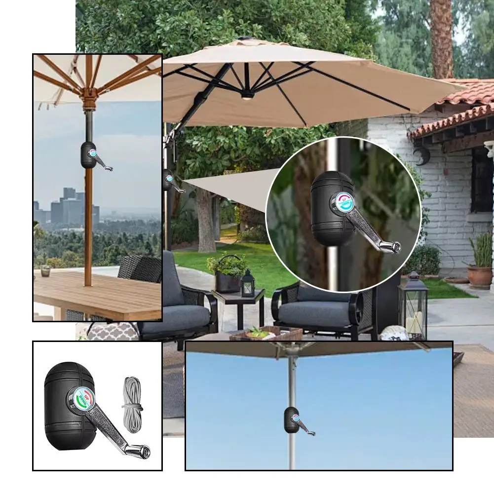 Parasol Shaker Crank Handle Patio Umbrella Crank Handle Outdoor Patio Umbrella Replace Parts Accessories