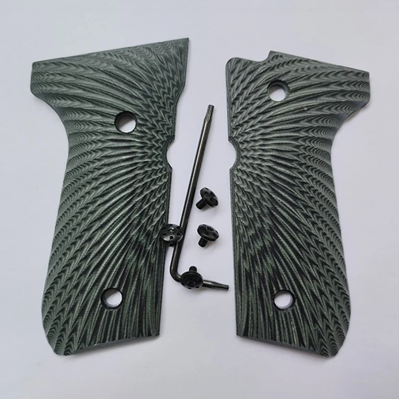 Sunburst Texture G10 Grips 1Set Beretta 92fs Grips Full Size,92 fs,m9,92a1,96a1,92 INOX,Gun Screws Included Handle Patches gun grips