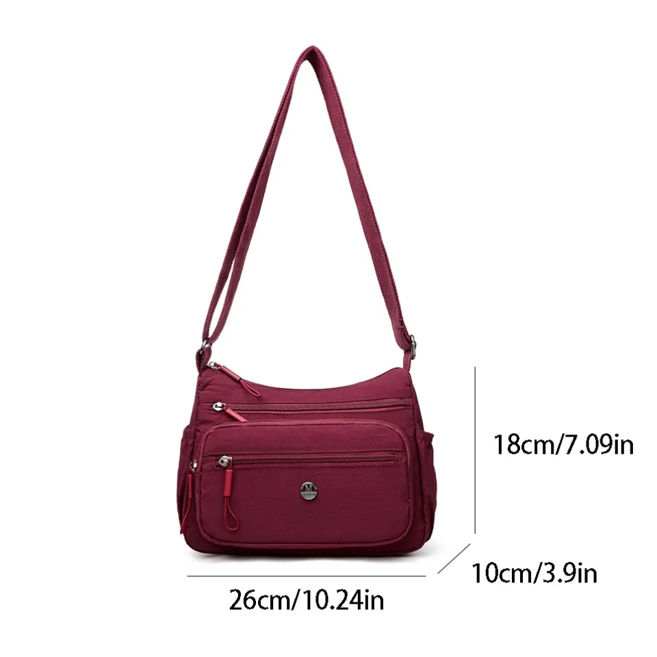 Shoulder Bag Middle-aged Women's Bags Fashion Shoulder Bags Versatile Nylon Crossbody Bag Large-capacity Mother's Bag for Daily Travel