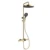 Gold round shower