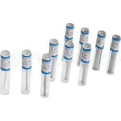 Precision Pin Gauge Set - 10 Piece Smooth Plug Gauge Collection (1 - 10 mm Range) (10pcs)