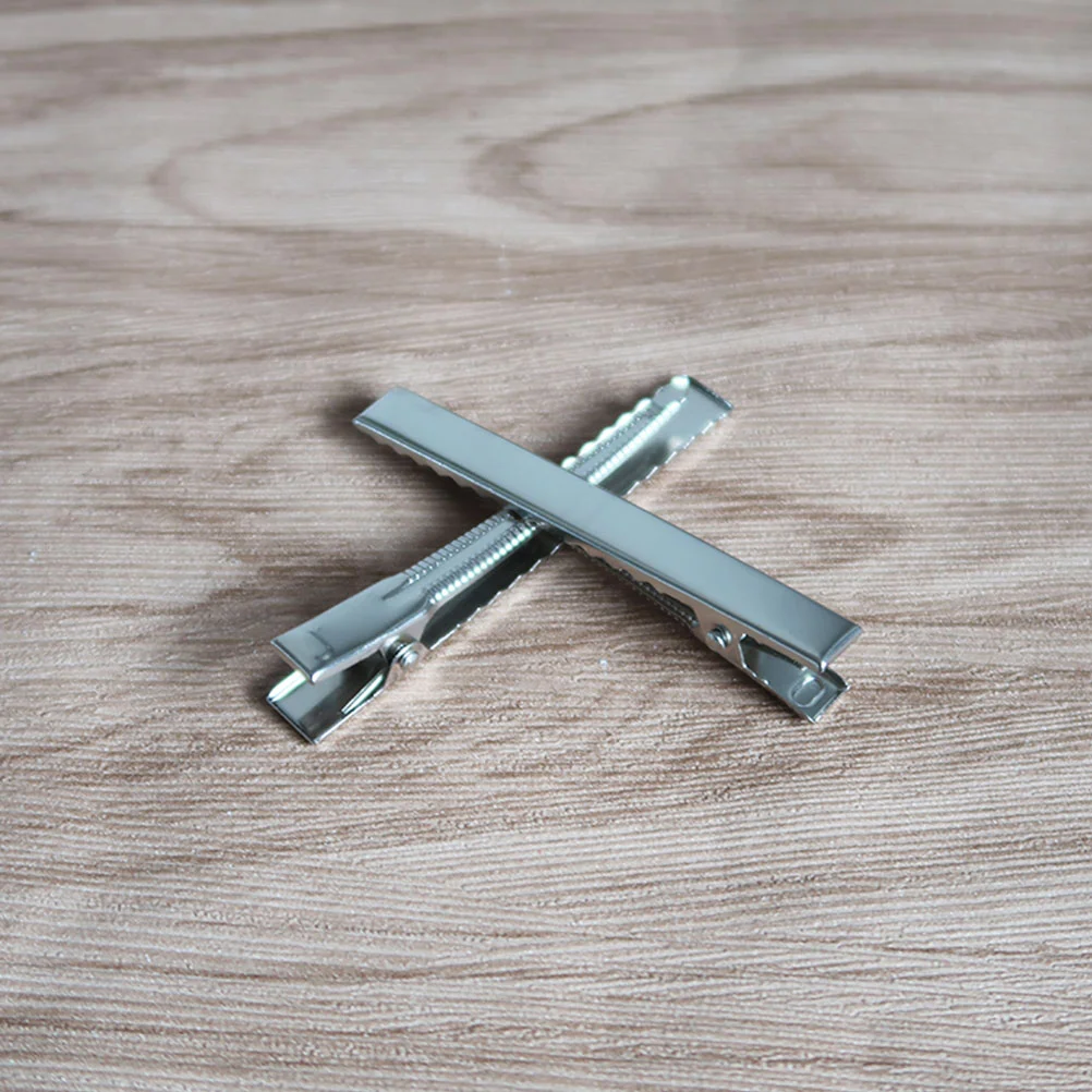 

20 PCS Hair Cutting Clip DIY Hairpin Square Metal Barrettes Teeth Clips Crocodile