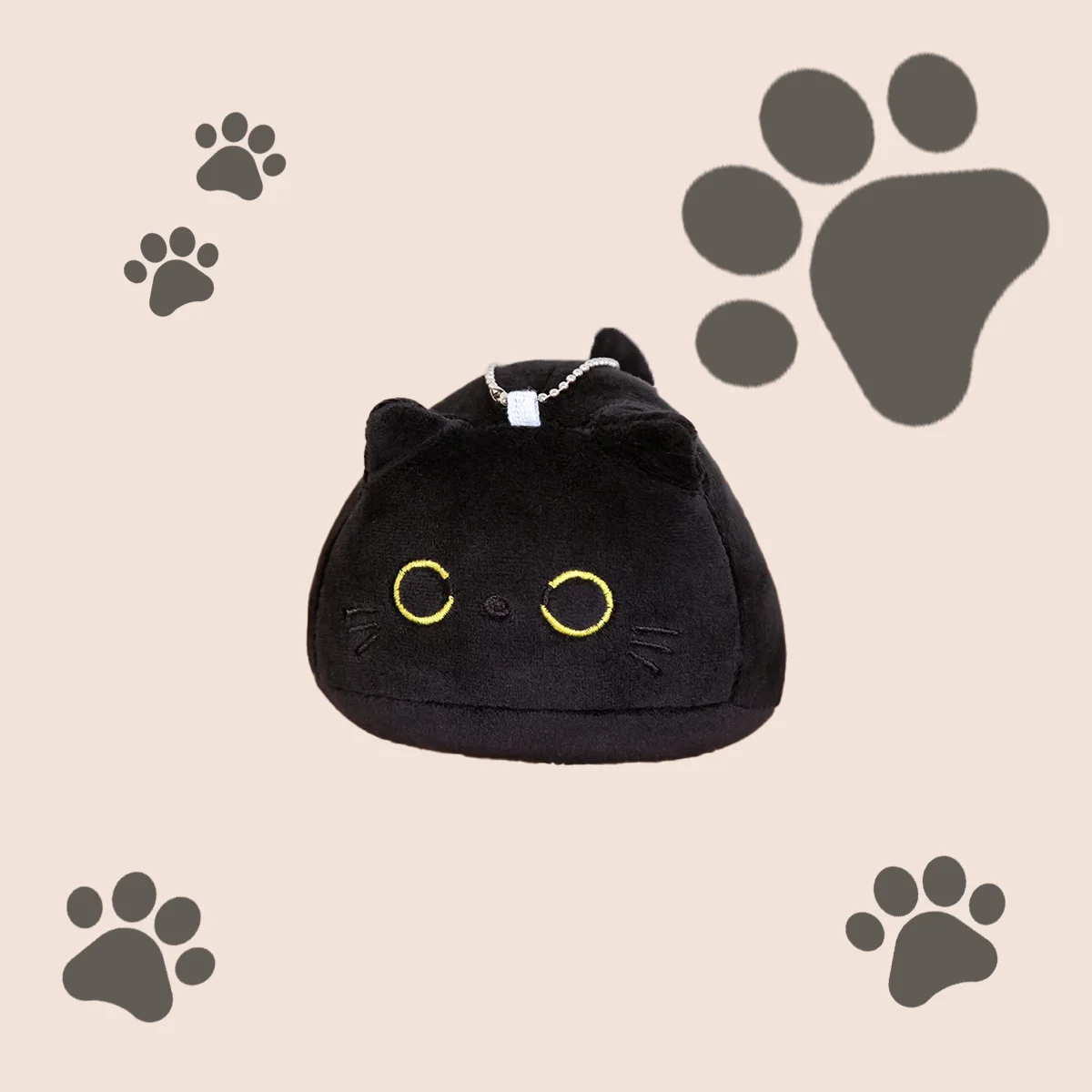 Plush Toys 15cm/25cm Cute Black Cat Plush Toys Soft Stuffed Animal Pillow Cute Keychain Backpack Pendant Home Decoration Kid Birthday Gifts