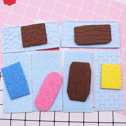 

1Set Acrylic Mat Molds Pottery Tools Accessories Clay Polymer Embossing Model Decor DIY Handmade Craft Supplies