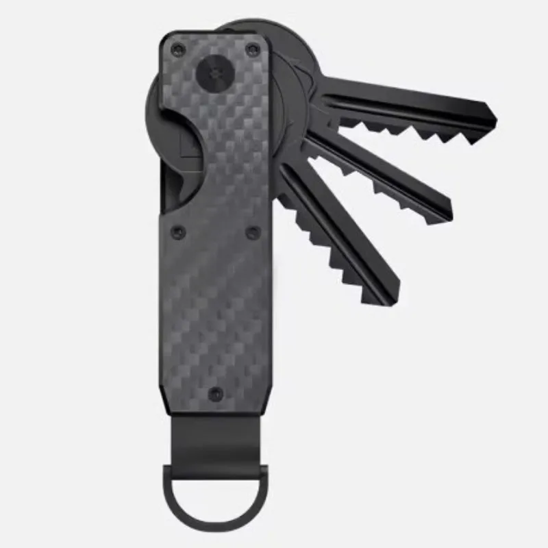 Sleek Metal Key Organizer - Compact & Secure Key Holder with Anti-Loss Design