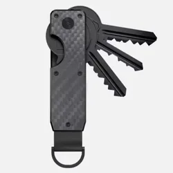 Sleek Metal Key Organizer - Compact & Secure Key Holder with Anti - Loss Design - Send a screwdriver (Carbon fiber)